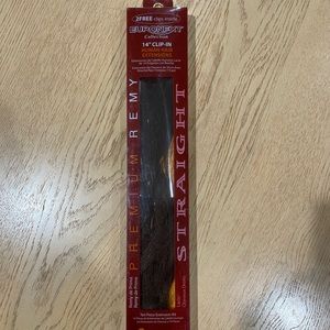 Euronext 14” Clip-In Remy Human Hair Extensions Dark Brown